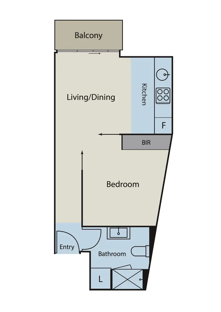 Floorplan of Homely apartment listing, 3112/283 City Road, Southbank VIC 3006