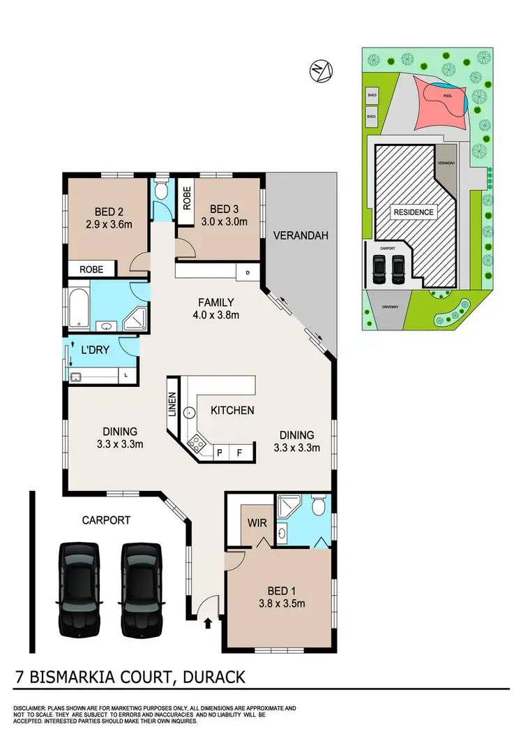 Floorplan of Homely house listing, 7 Bismarkia Court, Durack NT 830