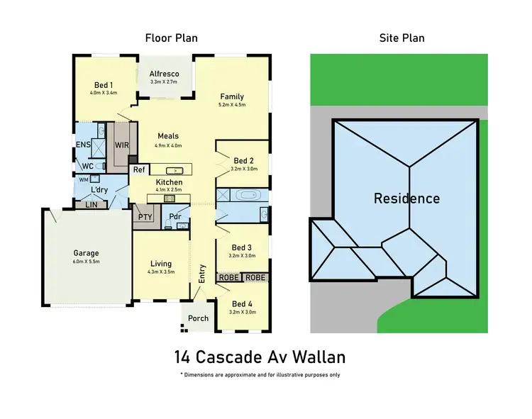 Floorplan of Homely house listing, 14 Cascade Avenue, Wallan VIC 3756