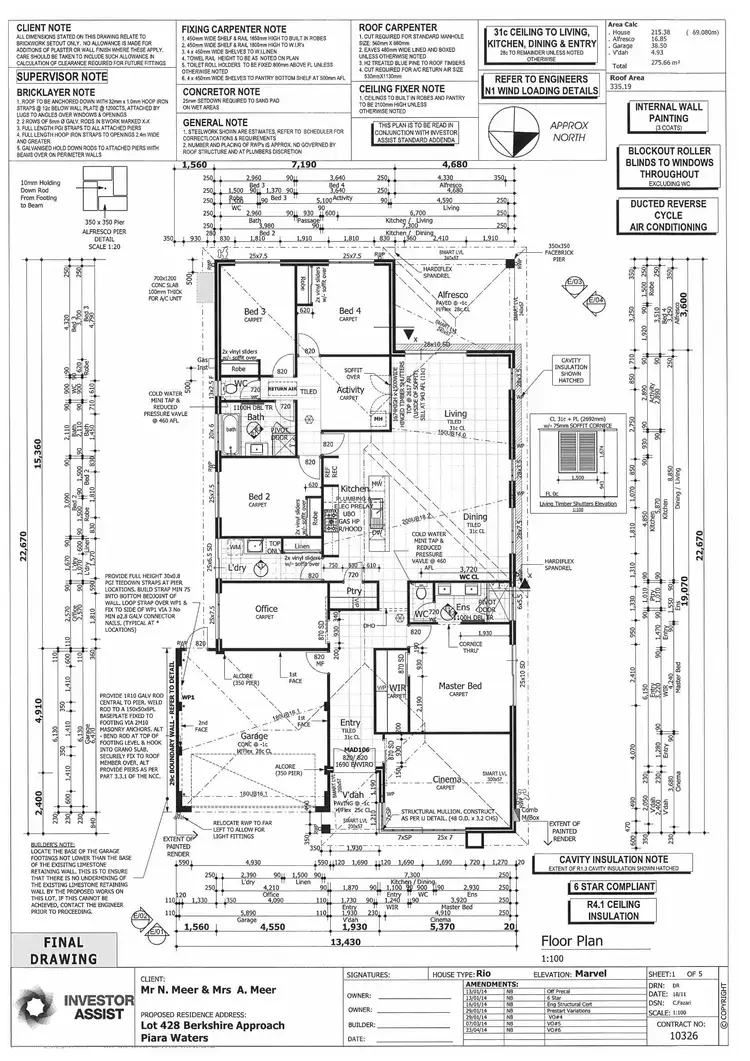 Floorplan of Homely house listing, 25 Berkshire Approach, Piara Waters WA 6112