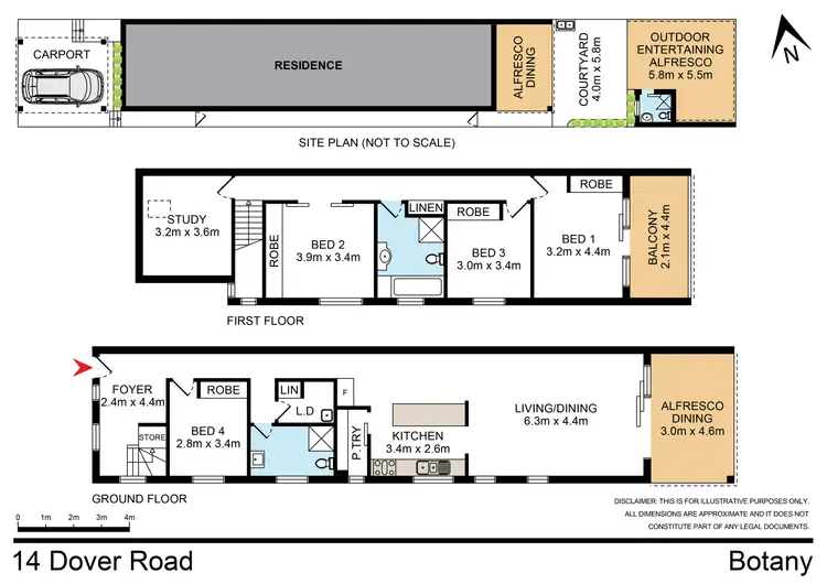 Floorplan of Homely house listing, 14 Dover Road, Botany NSW 2019