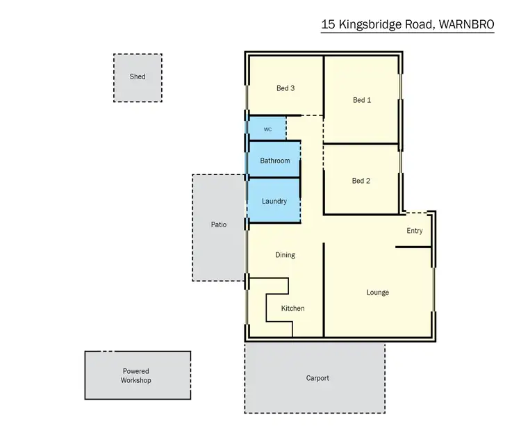 Floorplan of Homely house listing, 15 Kingsbridge Road, Warnbro WA 6169