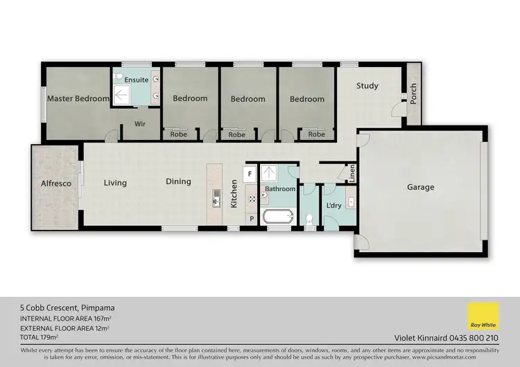 Floorplan of Homely house listing, 5 Cobb Crescent, Pimpama QLD 4209