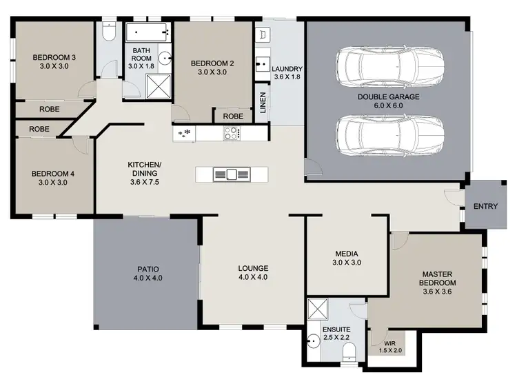 Floorplan of Homely house listing, 28 Orpheus Drive, Calliope QLD 4680