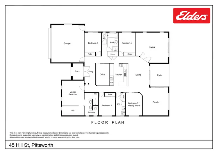 Floorplan of Homely house listing, 45 Hill Street, Pittsworth QLD 4356