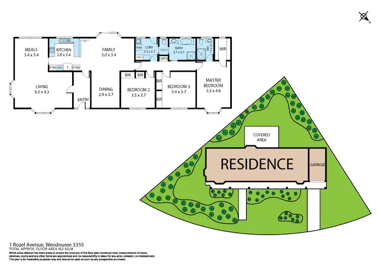 Floorplan of Homely house listing, 1 Rozel Avenue, Wendouree VIC 3355