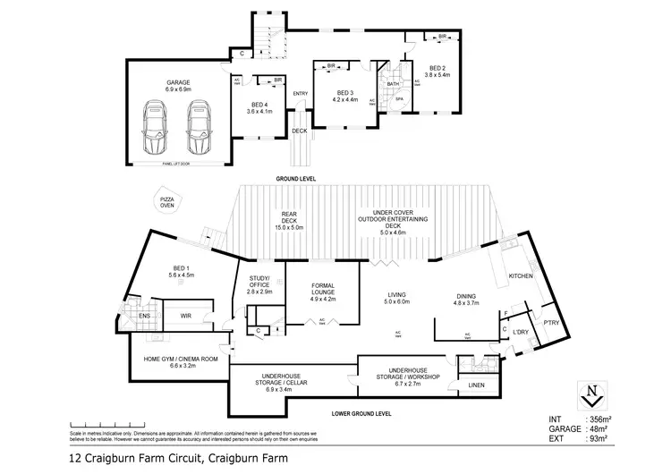 Floorplan of Homely house listing, 12 Craigburn Farm Circuit, Craigburn Farm SA 5051