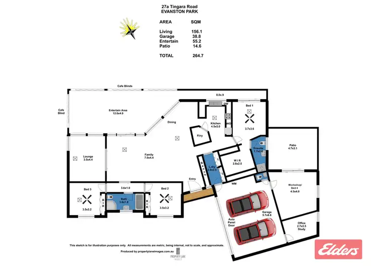 Floorplan of Homely house listing, 27A Tingara Road, Evanston Park SA 5116