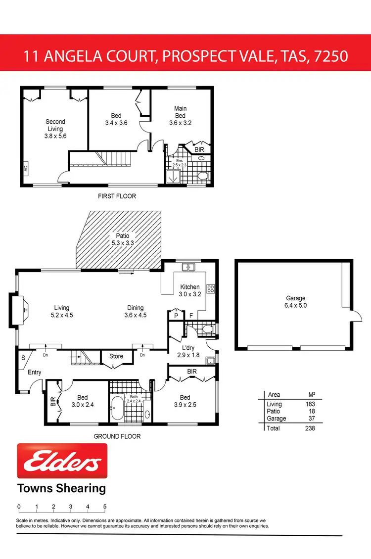 Floorplan of Homely house listing, 11 Angela Court, Prospect Vale TAS 7250