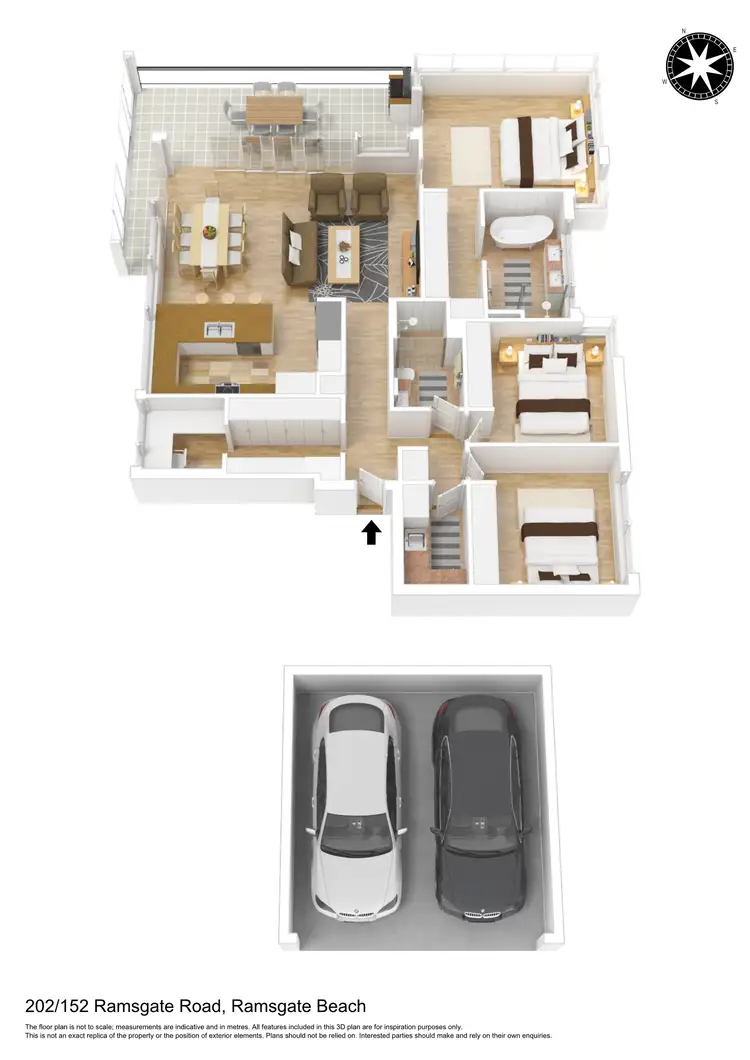 Floorplan of Homely unit listing, 202/152 Ramsgate Road, Ramsgate Beach NSW 2217