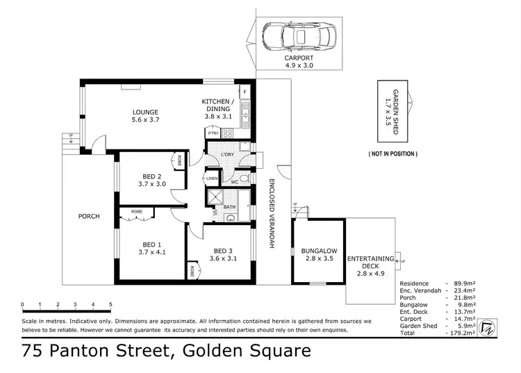 Floorplan of Homely house listing, 75 Panton Street, Golden Square VIC 3555