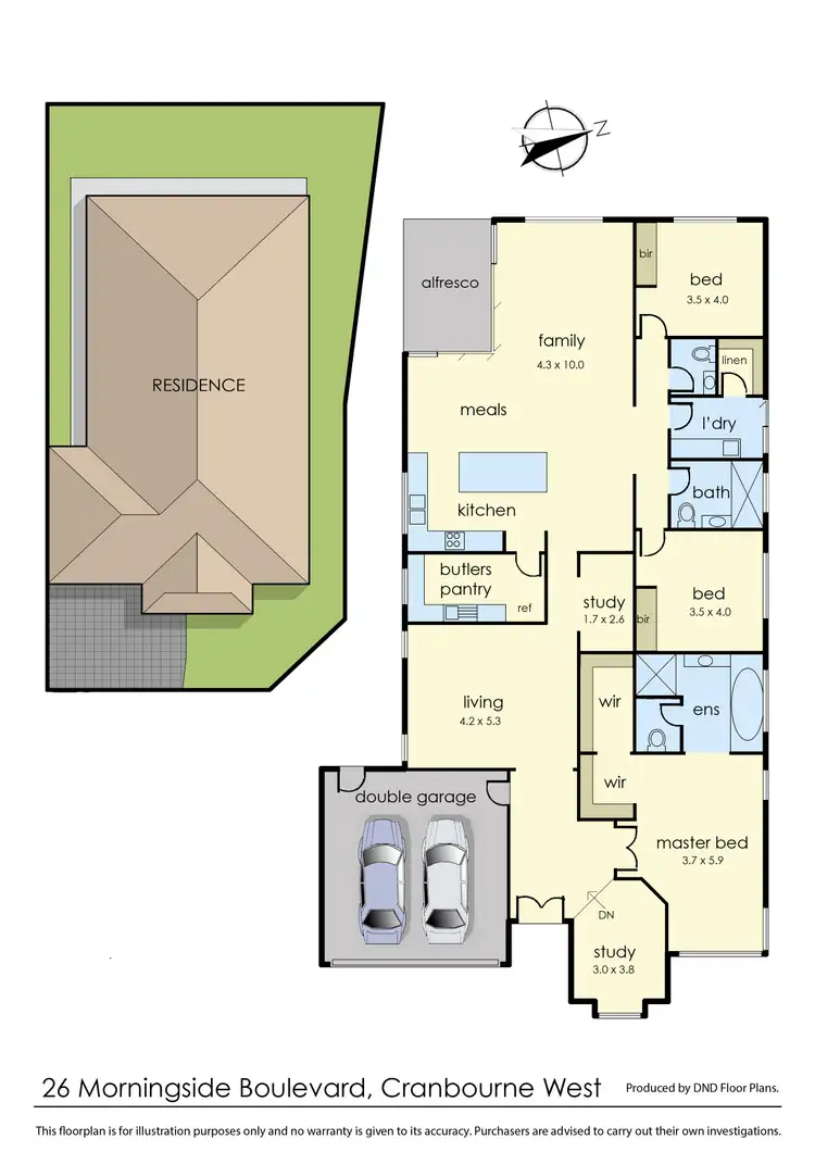 Floorplan of Homely house listing, 26 Morningside Boulevard, Cranbourne West VIC 3977
