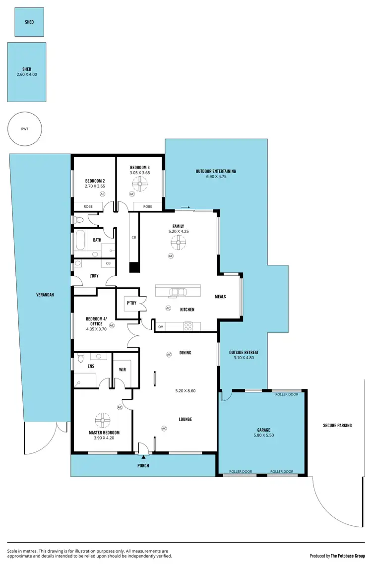 Floorplan of Homely house listing, 64 Foxfield Drive, Onkaparinga Hills SA 5163