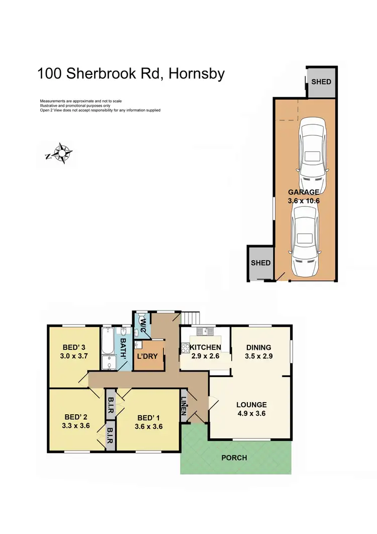 Floorplan of Homely house listing, 100 Sherbrook Road, Hornsby NSW 2077