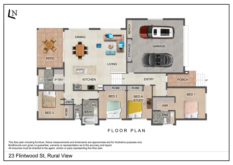 Floorplan of Homely house listing, 23 Flintwood Street, Rural View QLD 4740