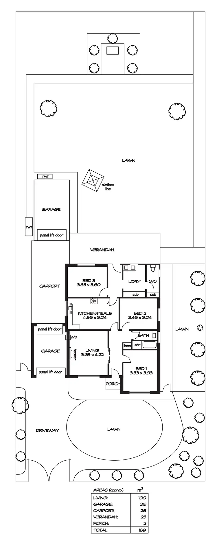 Floorplan of Homely house listing, 33 Danvers Grove, Woodville Gardens SA 5012