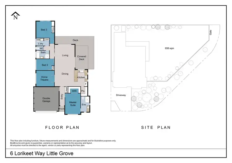 Floorplan of Homely house listing, 6 Lorikeet Way, Little Grove WA 6330