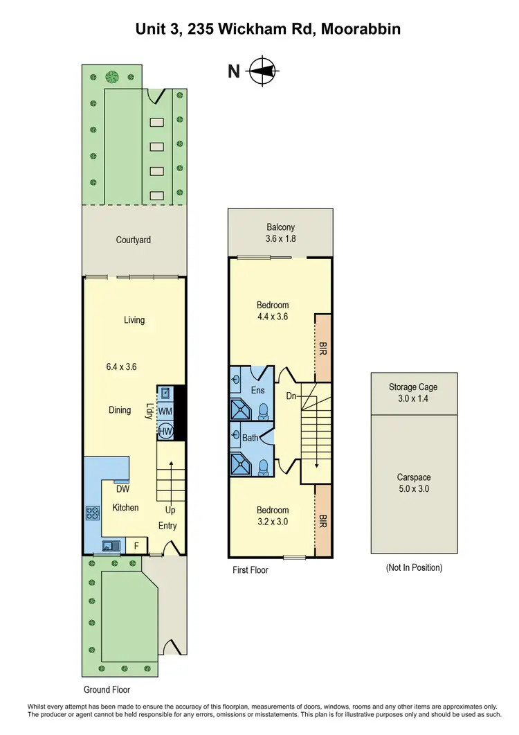 Floorplan of Homely house listing, 3/235 Wickham Road, Moorabbin VIC 3189