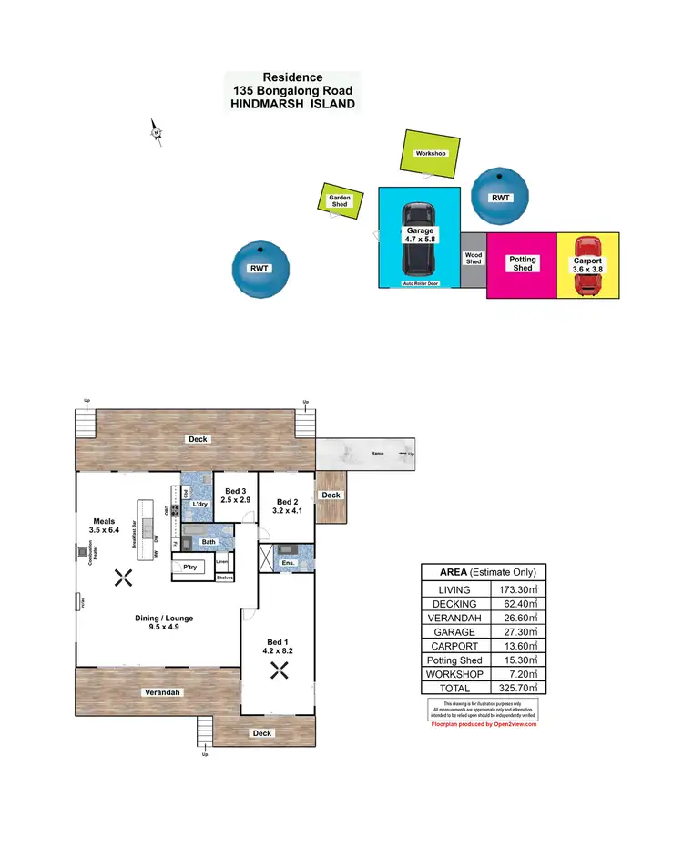 Floorplan of Homely house listing, 135 Bongalong Road, Hindmarsh Island SA 5214