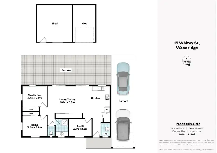 Floorplan of Homely house listing, 15 Whitey Street, Woodridge QLD 4114
