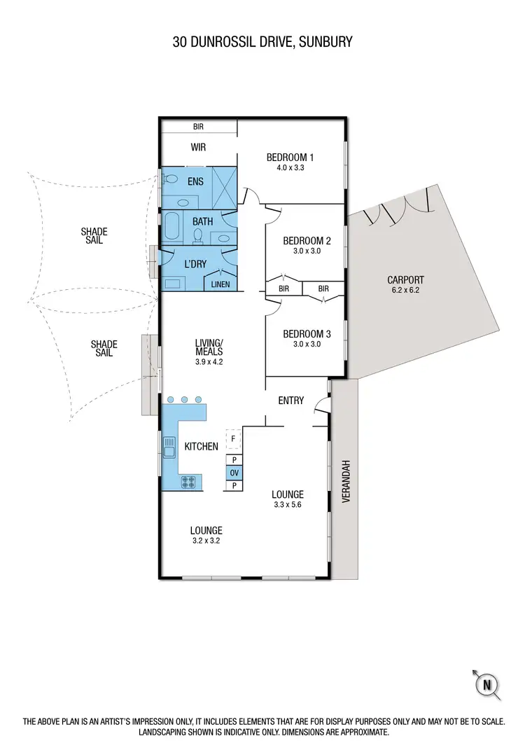 Floorplan of Homely house listing, 30 Dunrossil Drive, Sunbury VIC 3429