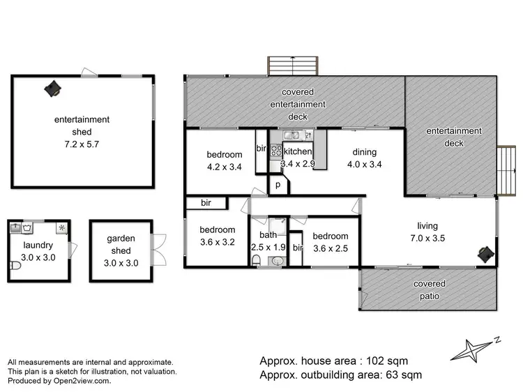 Floorplan of Homely house listing, 11 Francis Lane, Adventure Bay TAS 7150