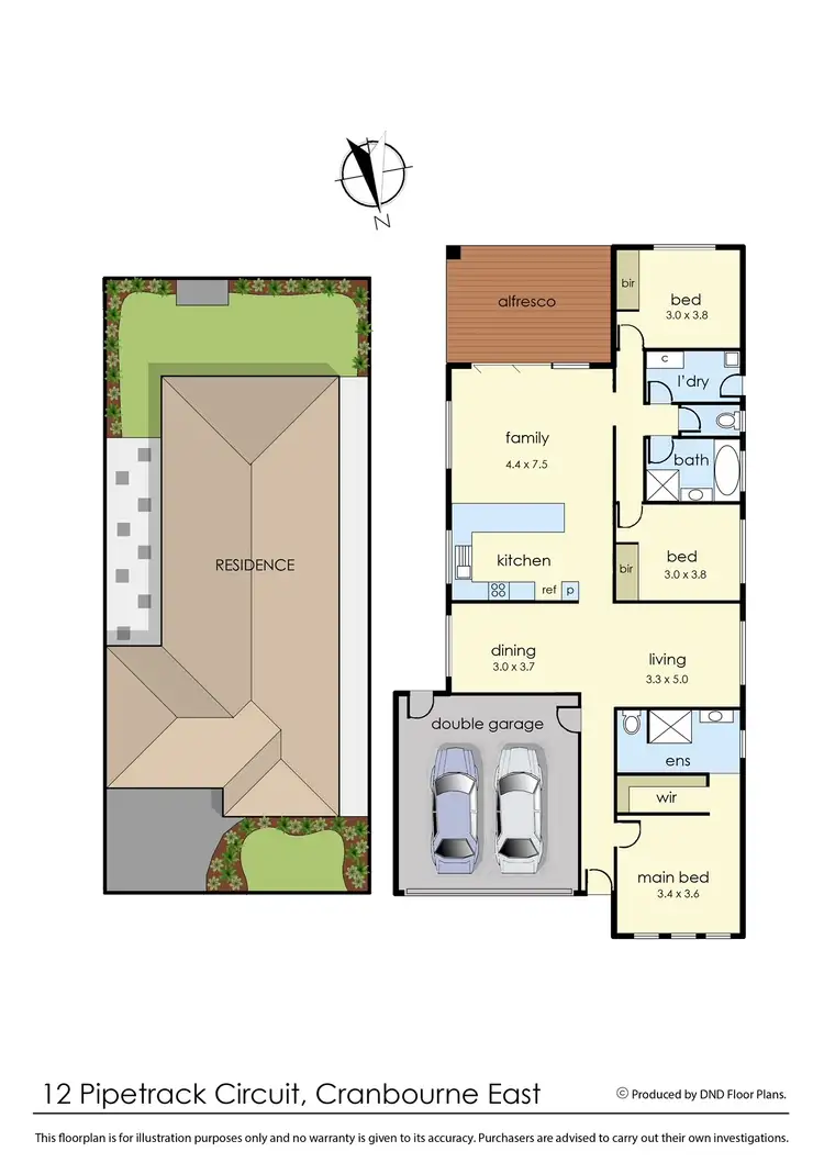 Floorplan of Homely house listing, 12 Pipetrack Circuit, Cranbourne East VIC 3977