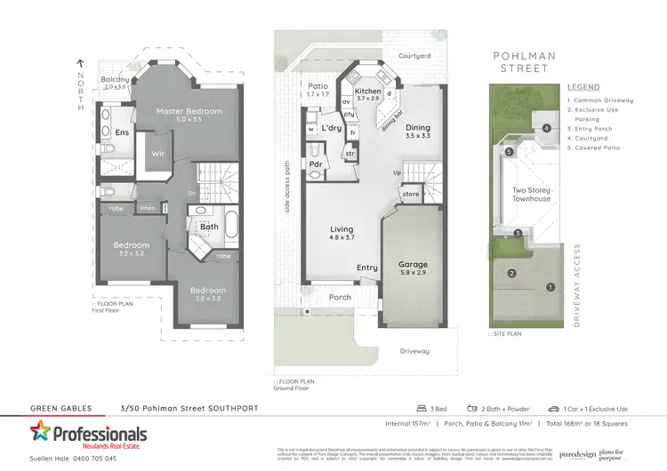 Floorplan of Homely townhouse listing, Unit 3/50-52 Pohlman Street, Southport QLD 4215