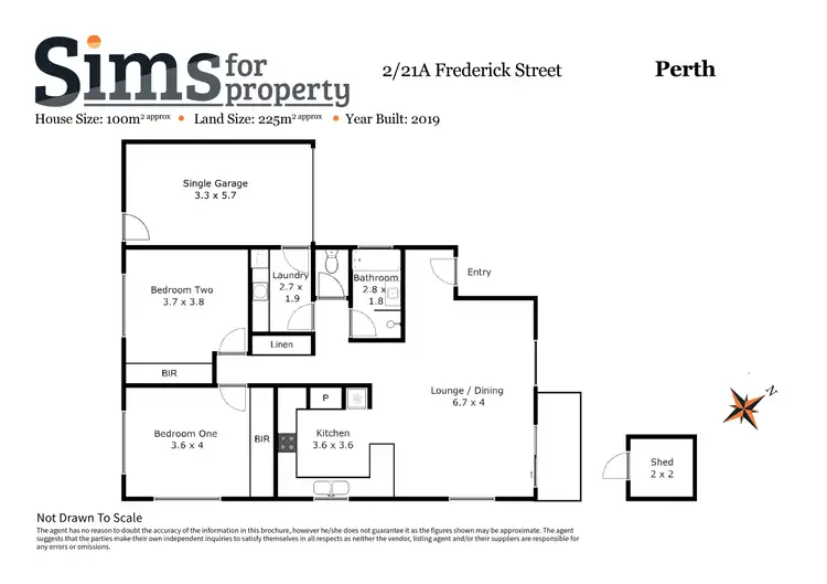 Floorplan of Homely unit listing, 2/21a Frederick Street, Perth TAS 7300