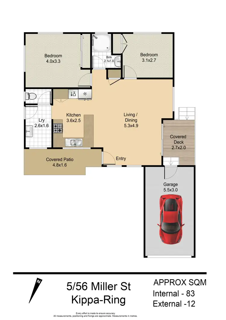 Floorplan of Homely villa listing, 5/56 Miller Street, Kippa-Ring QLD 4021