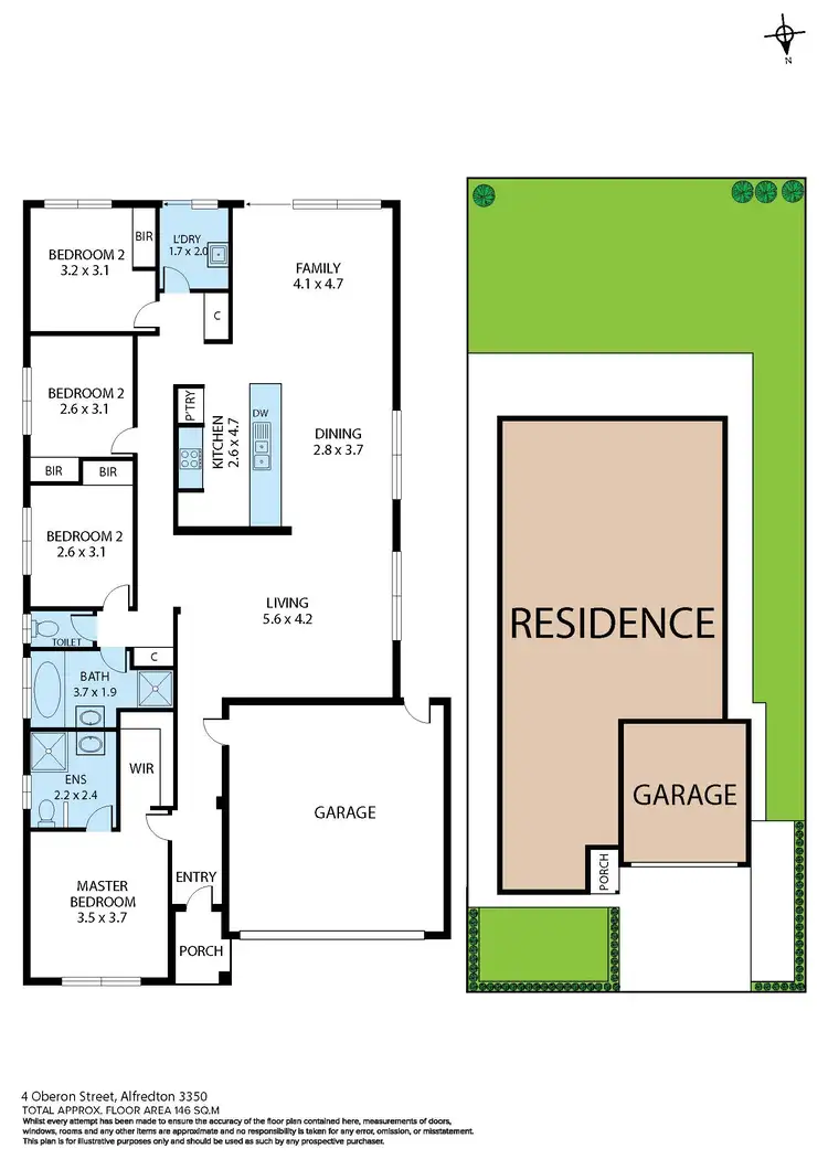 Floorplan of Homely house listing, 4 Oberon Street, Alfredton VIC 3350