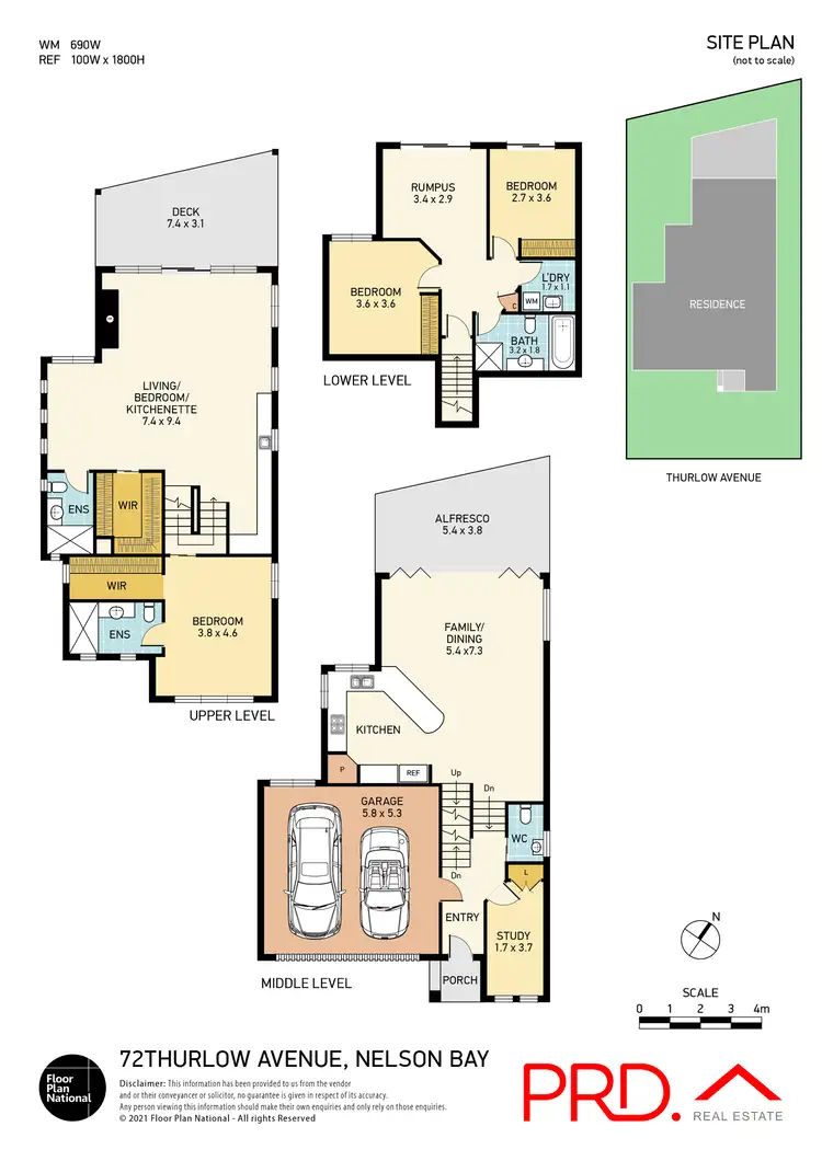 Floorplan of Homely house listing, 72 Thurlow Avenue, Nelson Bay NSW 2315