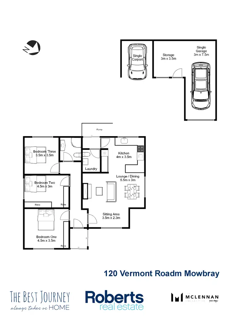 Floorplan of Homely house listing, 120 Vermont Rd, Mowbray TAS 7248
