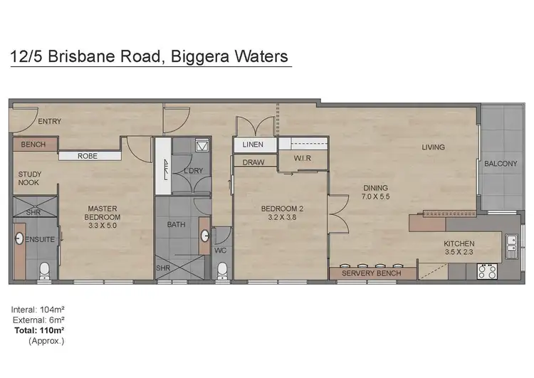 Floorplan of Homely unit listing, 12/5 Brisbane Road, Biggera Waters QLD 4216