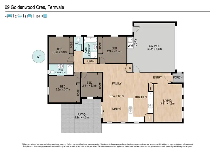 Floorplan of Homely house listing, 29 Goldenwood Crescent, Fernvale QLD 4306