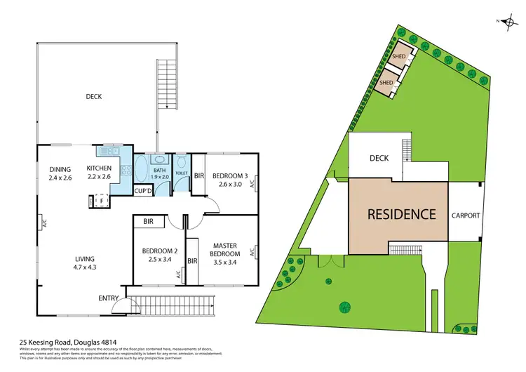 Floorplan of Homely house listing, 25 Keesing Road, Douglas QLD 4814