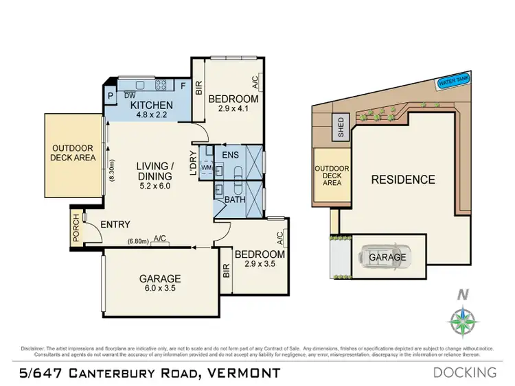Floorplan of Homely townhouse listing, 5/647 Canterbury Road, Vermont VIC 3133