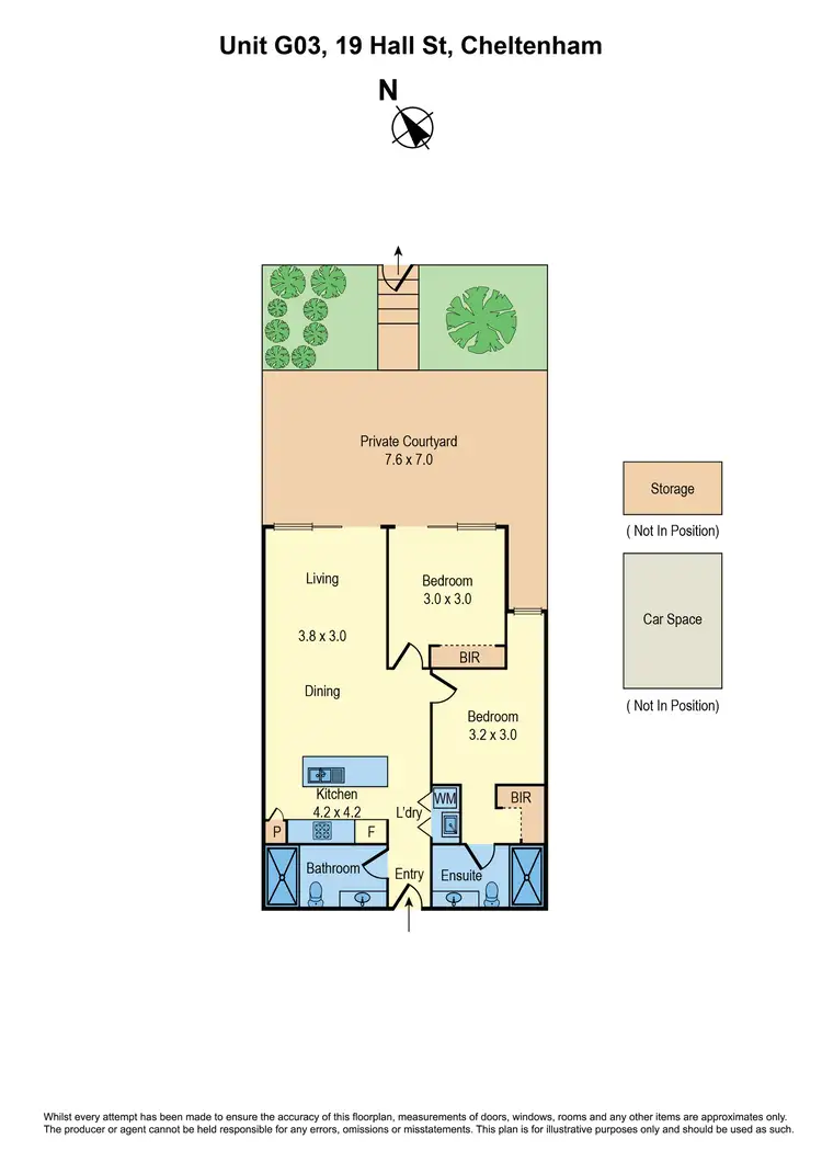 Floorplan of Homely apartment listing, G03/11-19 Hall Street, Cheltenham VIC 3192