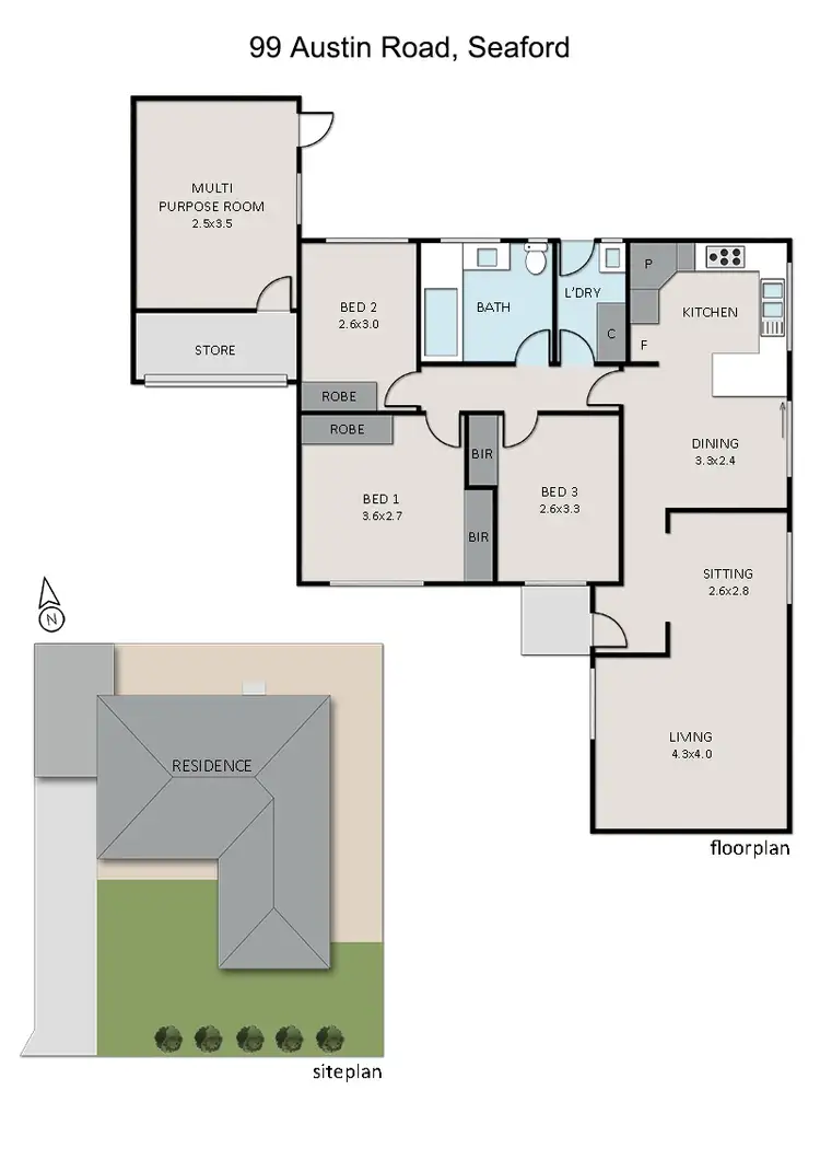 Floorplan of Homely house listing, 99 Austin Road, Seaford VIC 3198