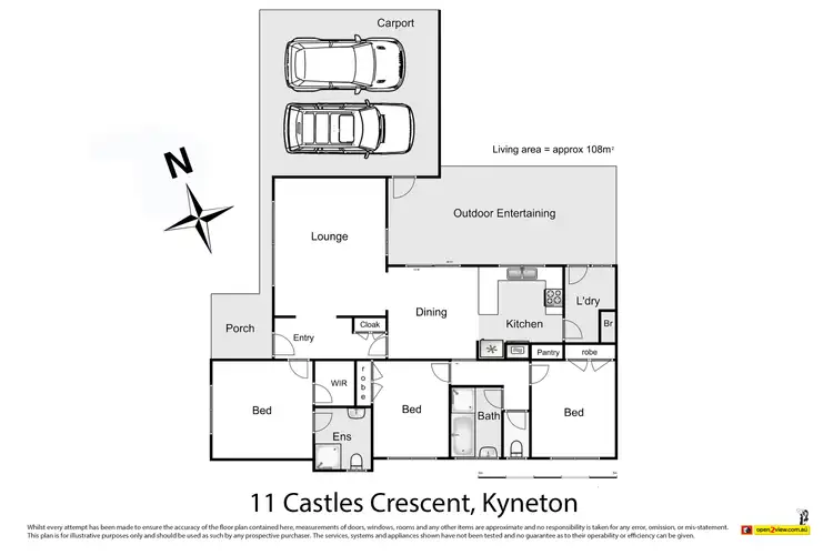 Floorplan of Homely house listing, 11 Castles Crescent, Kyneton VIC 3444