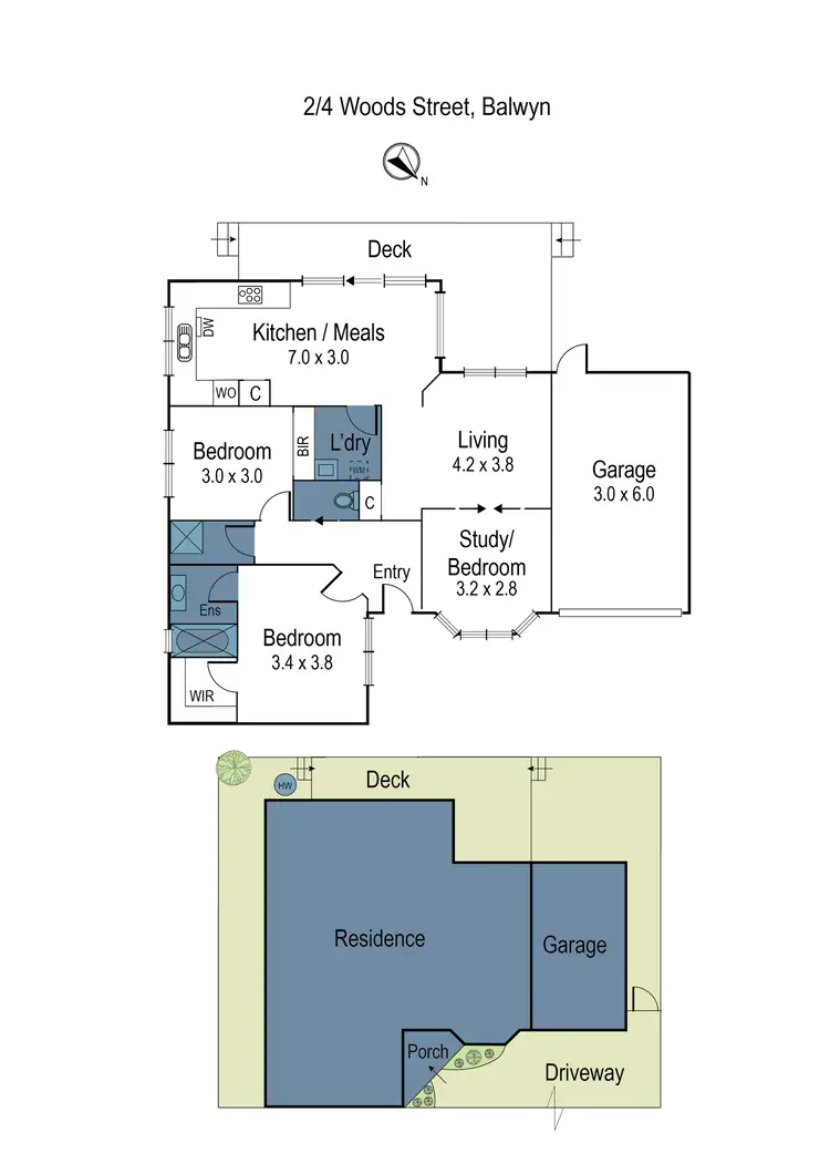 Floorplan of Homely house listing, 2/4 Woods Street, Balwyn VIC 3103