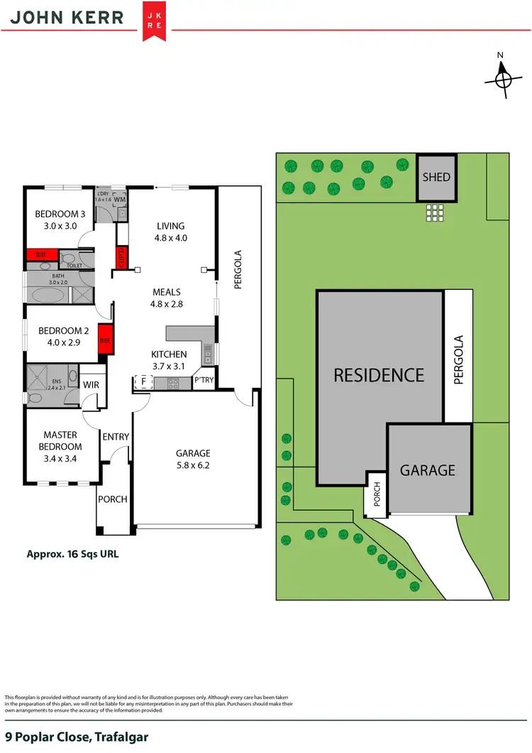 Floorplan of Homely house listing, 9 Poplar Close, Trafalgar VIC 3824