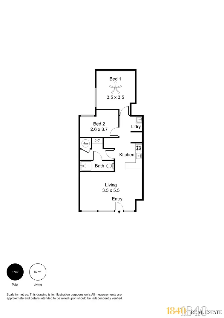 Floorplan of Homely apartment listing, 203/9 Paxtons Walk, Adelaide SA 5000