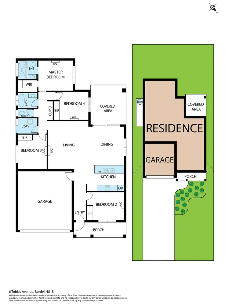 Floorplan of Homely house listing, 6 Tobias Avenue, Burdell QLD 4818