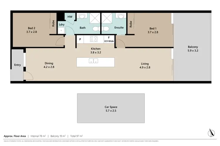 Floorplan of Homely apartment listing, 10/28 Liberty Drive, Taigum QLD 4018