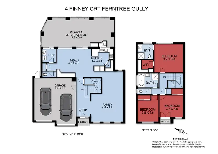 Floorplan of Homely house listing, 4 Finney Court, Ferntree Gully VIC 3156