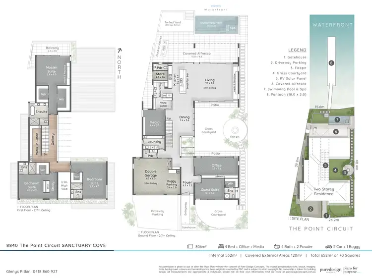 Floorplan of Homely house listing, 8840 The Point Circuit, Sanctuary Cove QLD 4212