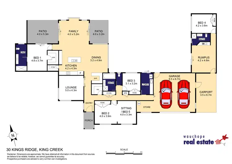 Floorplan of Homely rural property listing, 30 Kings Ridge, King Creek NSW 2446