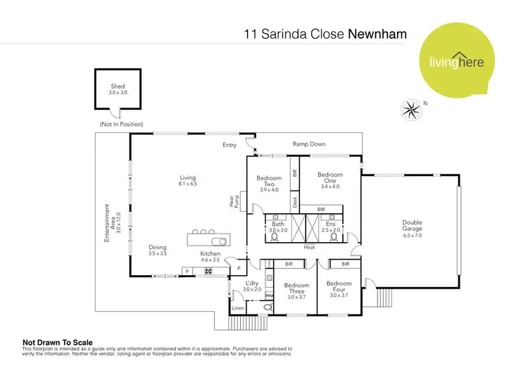Floorplan of Homely house listing, 11 Sarinda Close, Newnham TAS 7248