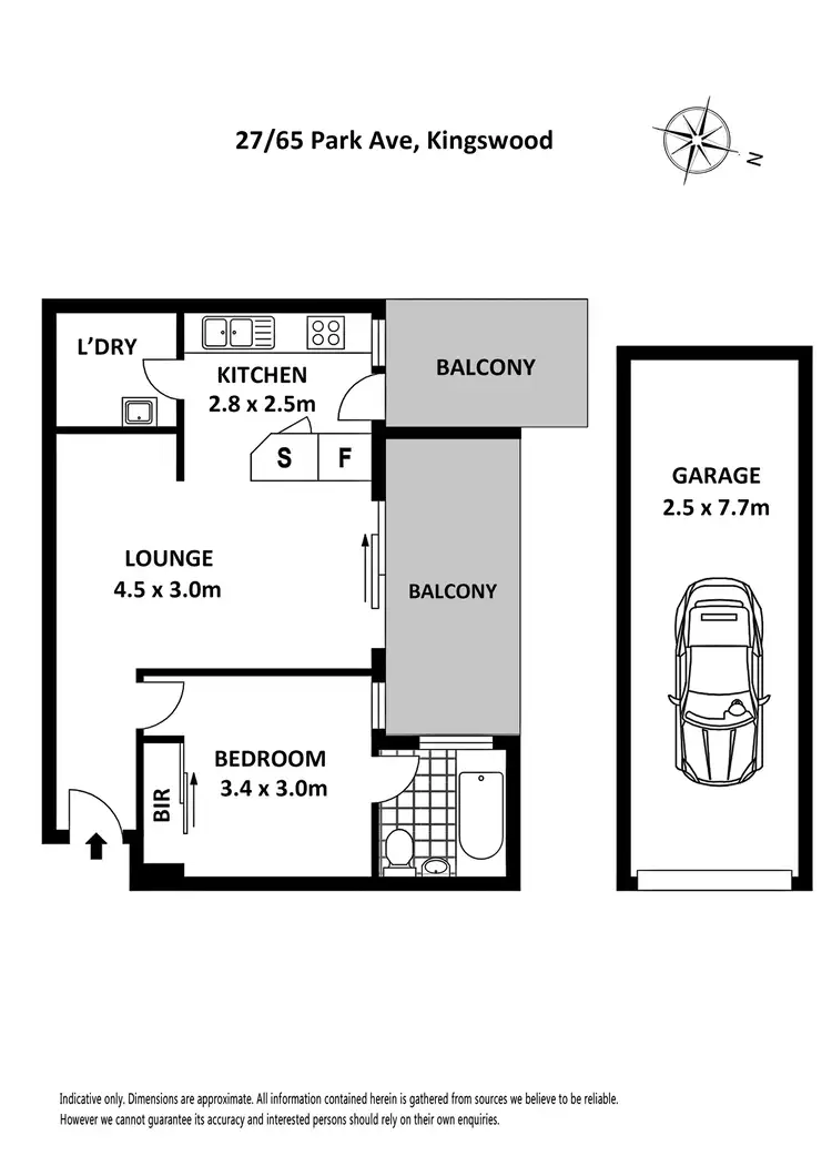 Floorplan of Homely unit listing, 27/65 PARK AVE, Kingswood NSW 2747
